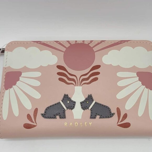 Radley London Pink Rising Sun Medium Bifold Wallet NWT! NEW! - Picture 10 of 12